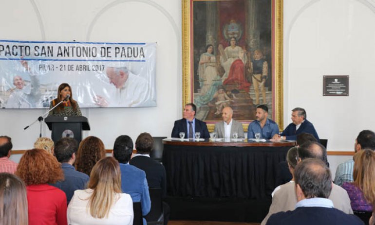 Pilar celebró la adhesión al Pacto de San Antonio de Padua