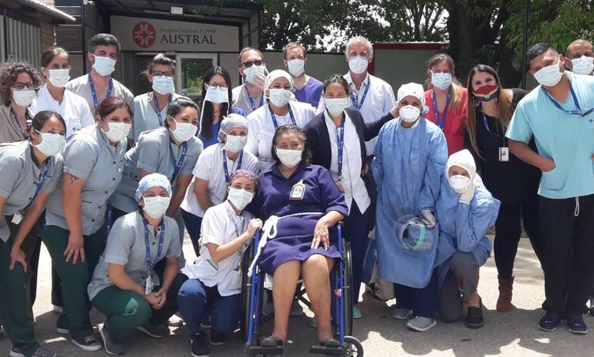 Tras dar de alta a la última paciente, cerró el Hospital Solidario COVID Austral