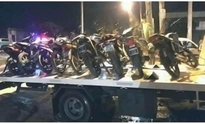 Secuestran 20 motos en controles sobre la Panamericana