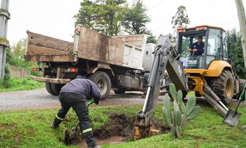 Ante la alerta por tormentas, el Municipio despliega cuadrillas en las localidades