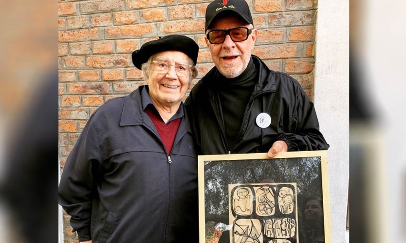 León Gieco y Pérez Esquivel celebraron 20 años de la Aldea Jóvenes para la Paz