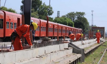 Avanzan las obras de remodelación de la estación Del Viso del tren Belgrano Norte