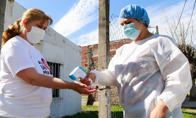 Covid: se desacelera la baja en los contagios en Pilar