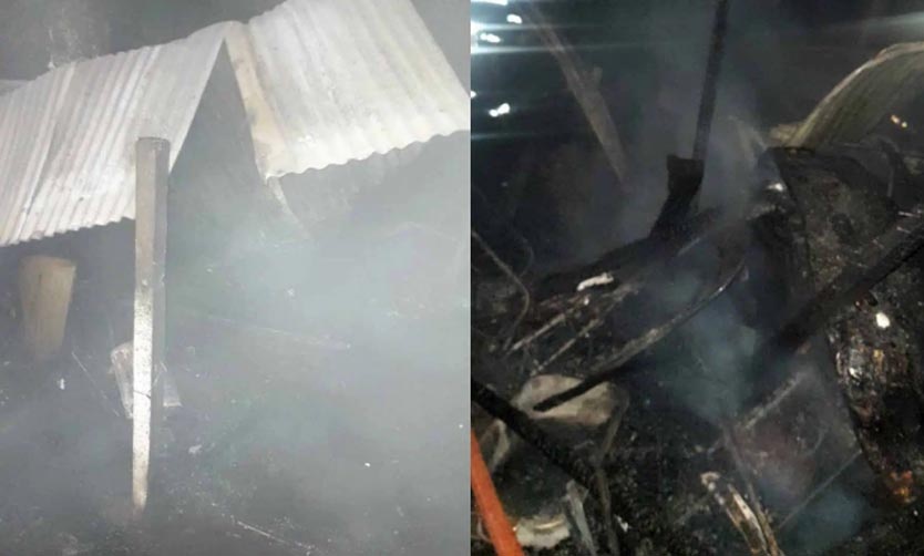Voraz incendio destruyó una vivienda en la localidad de Zelaya