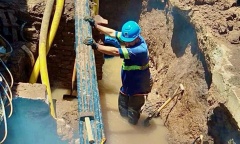 AySA finalizó obras para normalizar el servicio de agua potable en Pilar centro