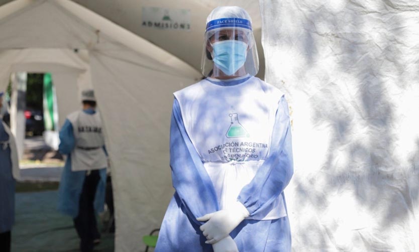 Coronavirus: informan 371 nuevos contagios y 2 muertes en Pilar