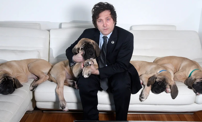 Confirman que los perros de Javier Milei están en Pilar