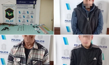 Varios detenidos acusados de vender drogas en distintos barrios de Pilar