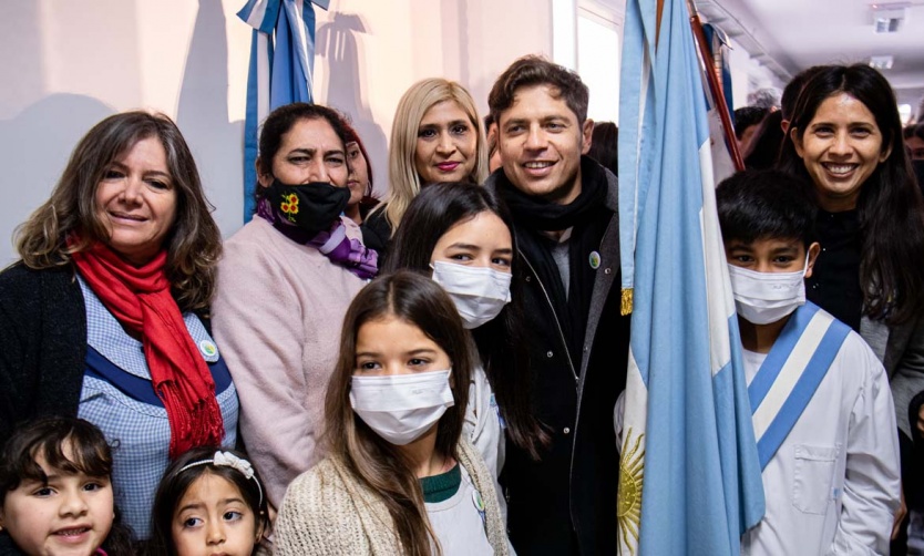 Axel Kicillof: "Ya llevamos 94 edificios escolares construidos"