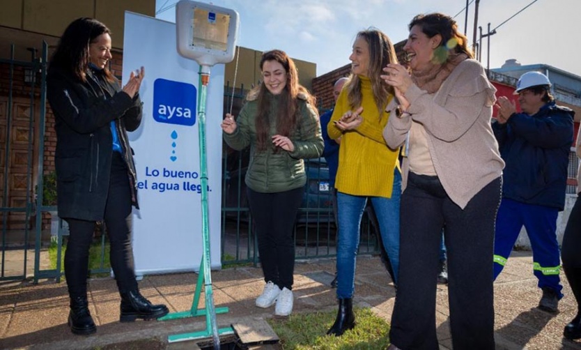 Malena Galmarini inauguró una red cloacal en Tigre