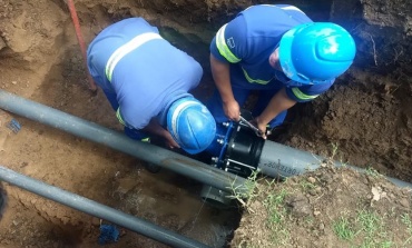 AySA finalizó obras de refuerzos en las redes de agua del centro de Pilar