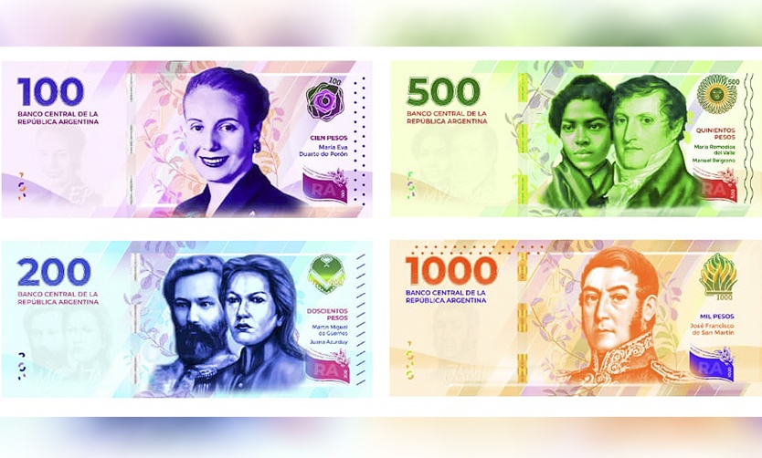 El Gobierno presentó el diseño de los nuevos billetes con próceres y heroínas