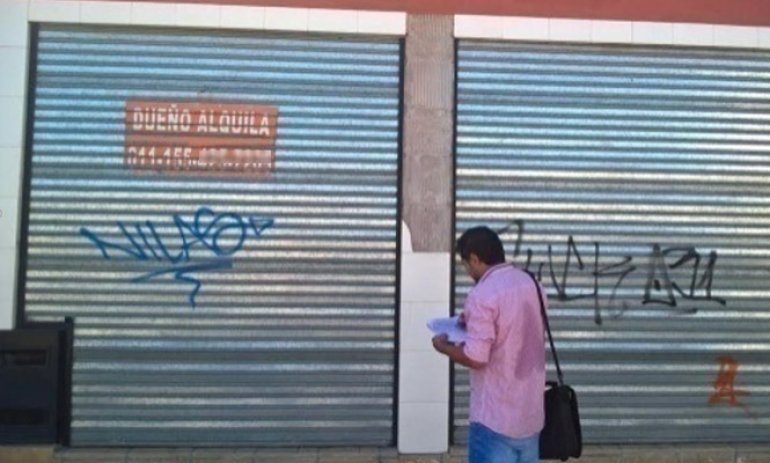 Advierten que hay más de 80 locales comerciales cerrados en el centro de Pilar