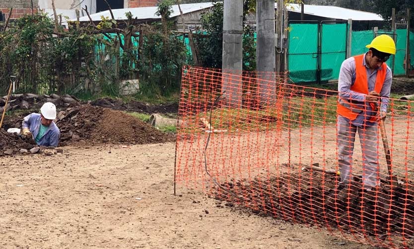 Comenzaron obras de gas en un barrio de Presidente Derqui