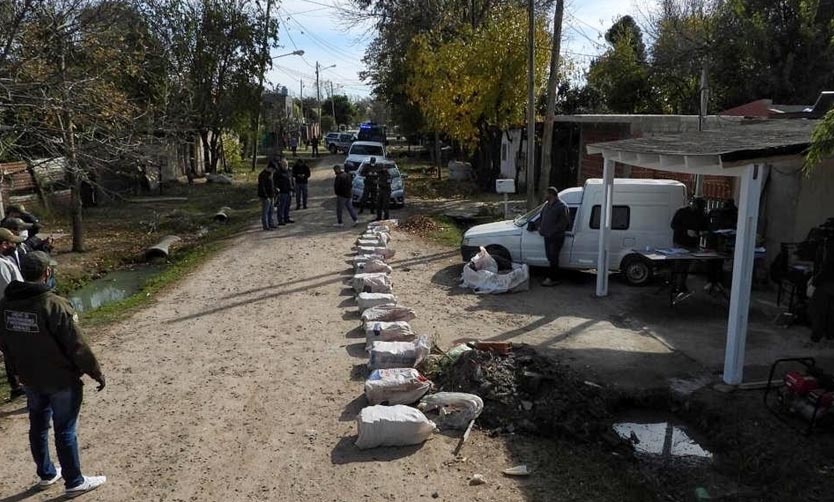 Desarticulan una banda narco y decomisan más de 340 kilos de marihuana en Pilar