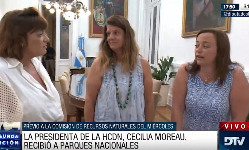 Cecilia Moreau recibió en Diputados a autoridades de Parques Nacionales