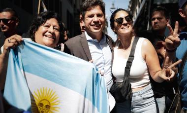 Kicillof participó de la marcha contra el proyecto de reforma de la Ley Laboral