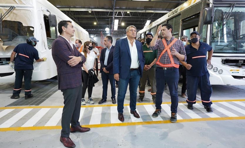 D’Onofrio inauguró el centro de reparaciones de carrocerías de la empresa Metropol