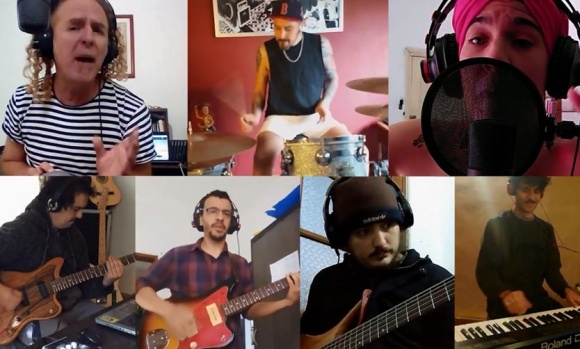 Video: Músicos pilarenses y una potente interpretación de un hit de Fito Páez