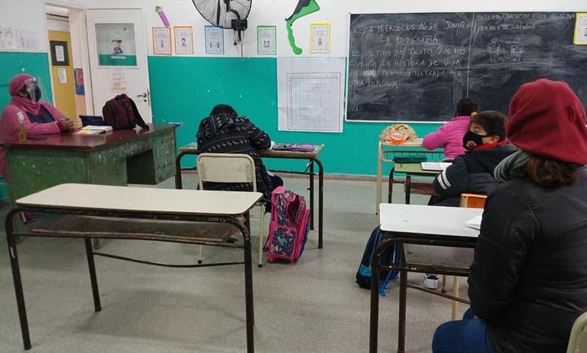 Así fue el regreso a la presencialidad en las escuelas de Pilar