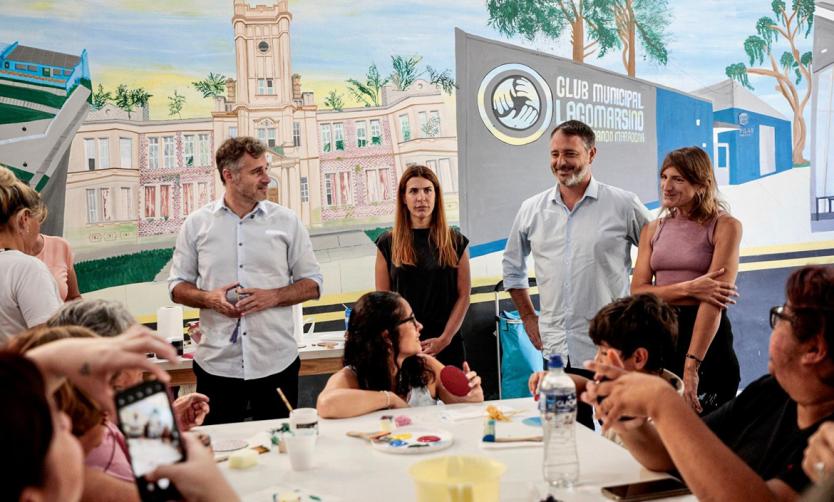 Achával compartió una jornada en la Casa de Desarrollo Humano de Salas