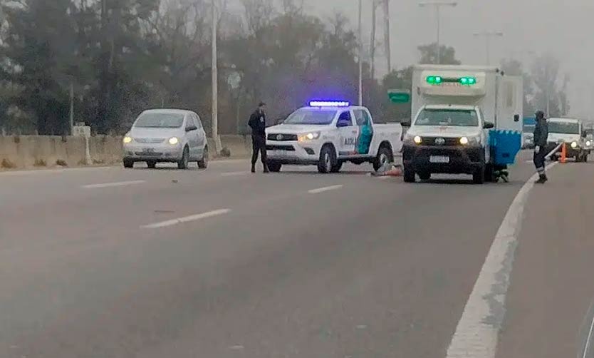 Intentó cruzar la ruta y murió atropellado por un auto