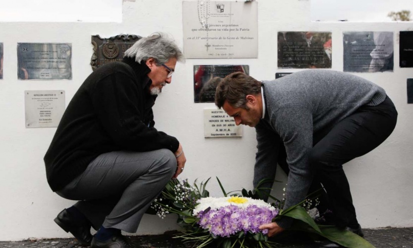 Emotivo homenaje a los héroes pilarenses del ARA General Belgrano