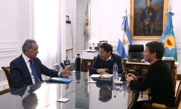 Kicillof recibió al nuevo ministro nacional de Desarrollo Productivo, Daniel Scioli