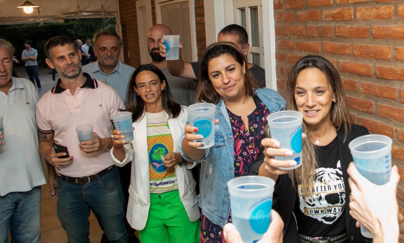 Malena Galmarini habilitó una nueva red secundaria de agua en Tigre