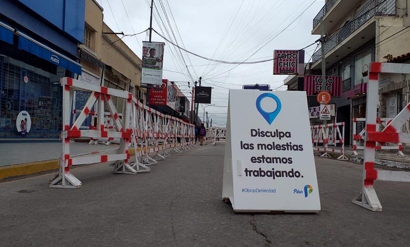 Por obras en calles del centro de Pilar, varios colectivos cambian su recorrido