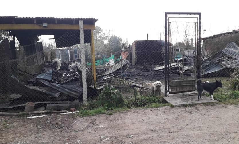 Del Viso: Perdió la casa por un incendio y pide ayuda para reconstruirla