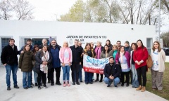 Roberto Baradel encabezó una recorrida por establecimientos educativos de Pilar