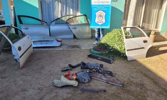 La Policía de Pilar desbarató un desarmadero de autos