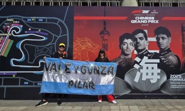 Vale y Gonza; los pilarenses que aman la Fórmula 1 y sueñan con conocer a Franco Colapinto