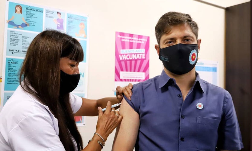 Kicillof: «Hoy es el principio del fin de la pandemia en Argentina»