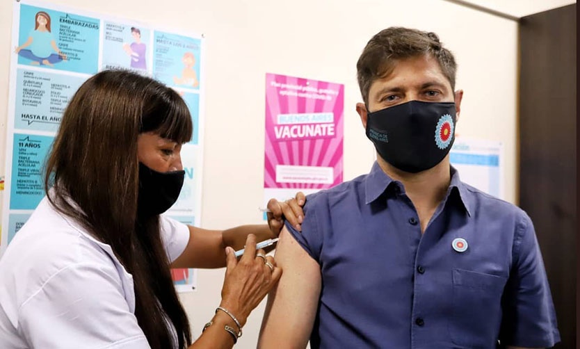 Kicillof: «Hoy es el principio del fin de la pandemia en Argentina»