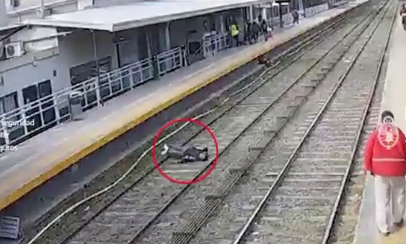 VIDEO: Un hombre se descompensó y cayó a las vías del Tren San Martín