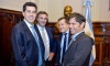 Kicillof junto a Achával: 