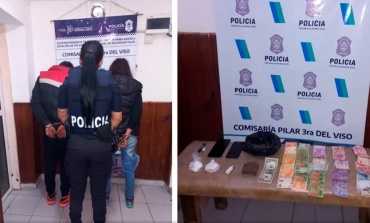 Guardia Urbana capturó a tres dealers de cocaína en Pilar