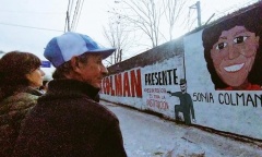 Restauran el mural que recuerda a la luchadora social Sonia Colman