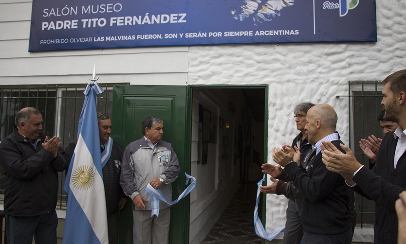 El Cenotafio de Malvinas sigue creciendo: Veteranos inauguraron el nuevo Salón Museo