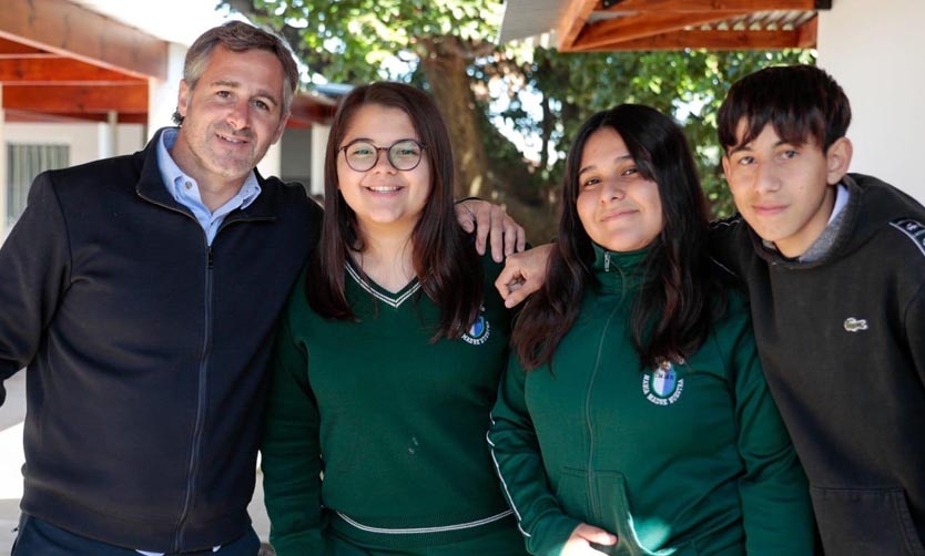 Achával acompañó la inauguración de nuevas aulas en la Escuela Especial “Santo Tomás”