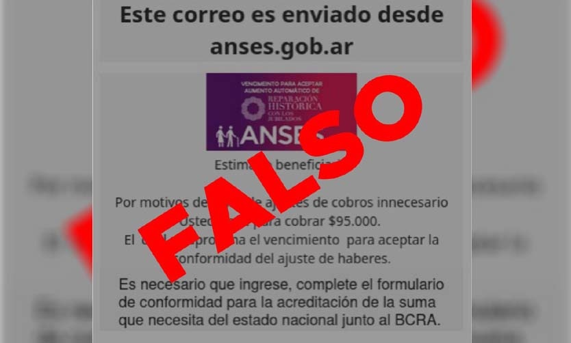 ANSES alerta por intentos de estafa a beneficiarios