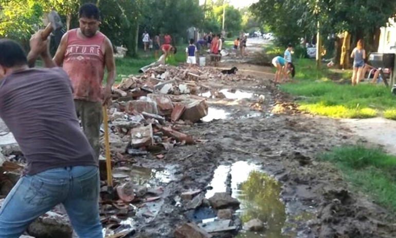 Reclaman que no paguen la ex ABL los vecinos que hayan hecho arreglos en sus calles