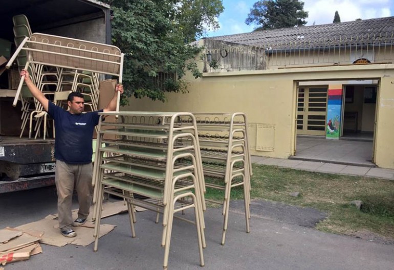 Gracias a un programa de voluntarios, se mejoraron 40 escuelas