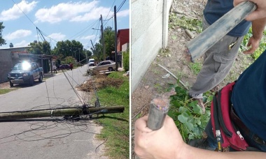 Denuncian que se multiplicaron los robos de cables telefónicos en Pilar