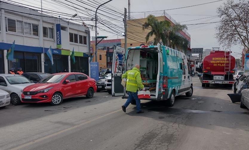 Incendio intencional en la comisaría 1ra. de Pilar