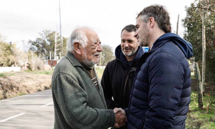 El intendente Federico Achával recorrió obras en Del Viso