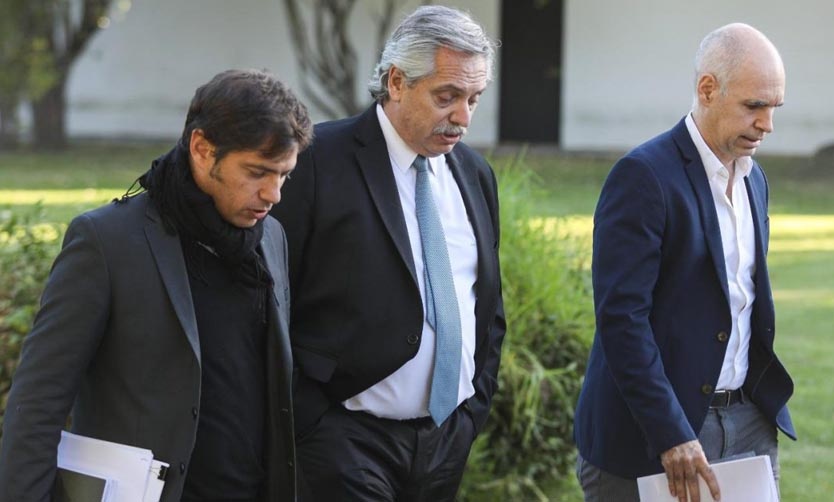 Fernández acordó con Kicillof y Larreta "endurecer" el aislamiento si sigue la tendencia de contagios