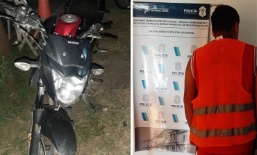 Un hombre fue detenido acusado de circular en una moto robada